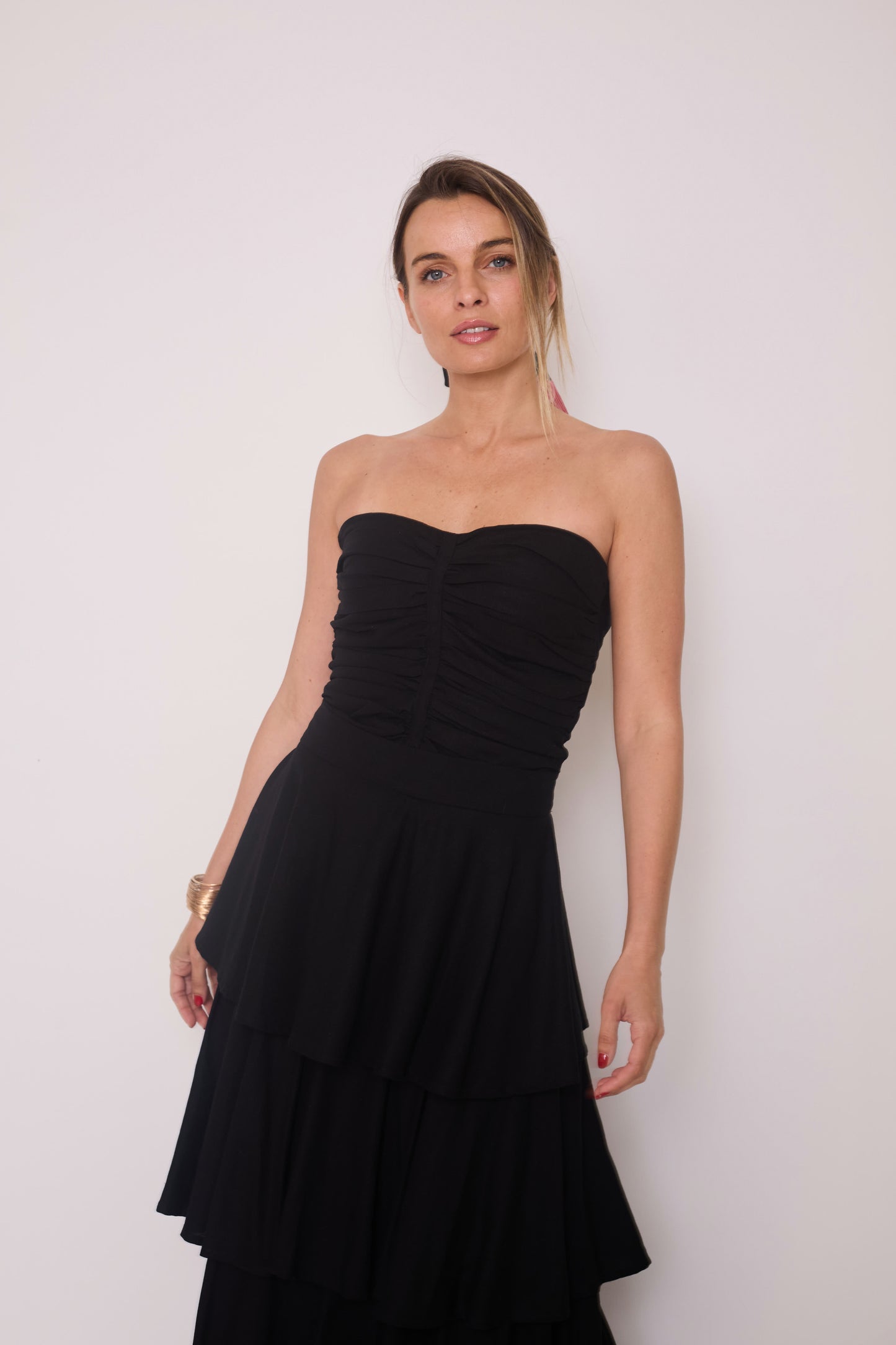 Falda Rosa Negra