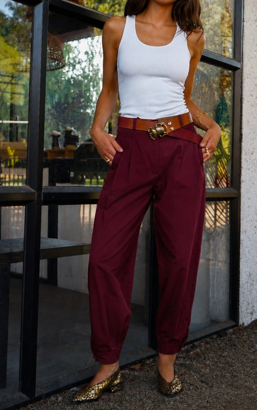 Pantalón Sienna Burdeo