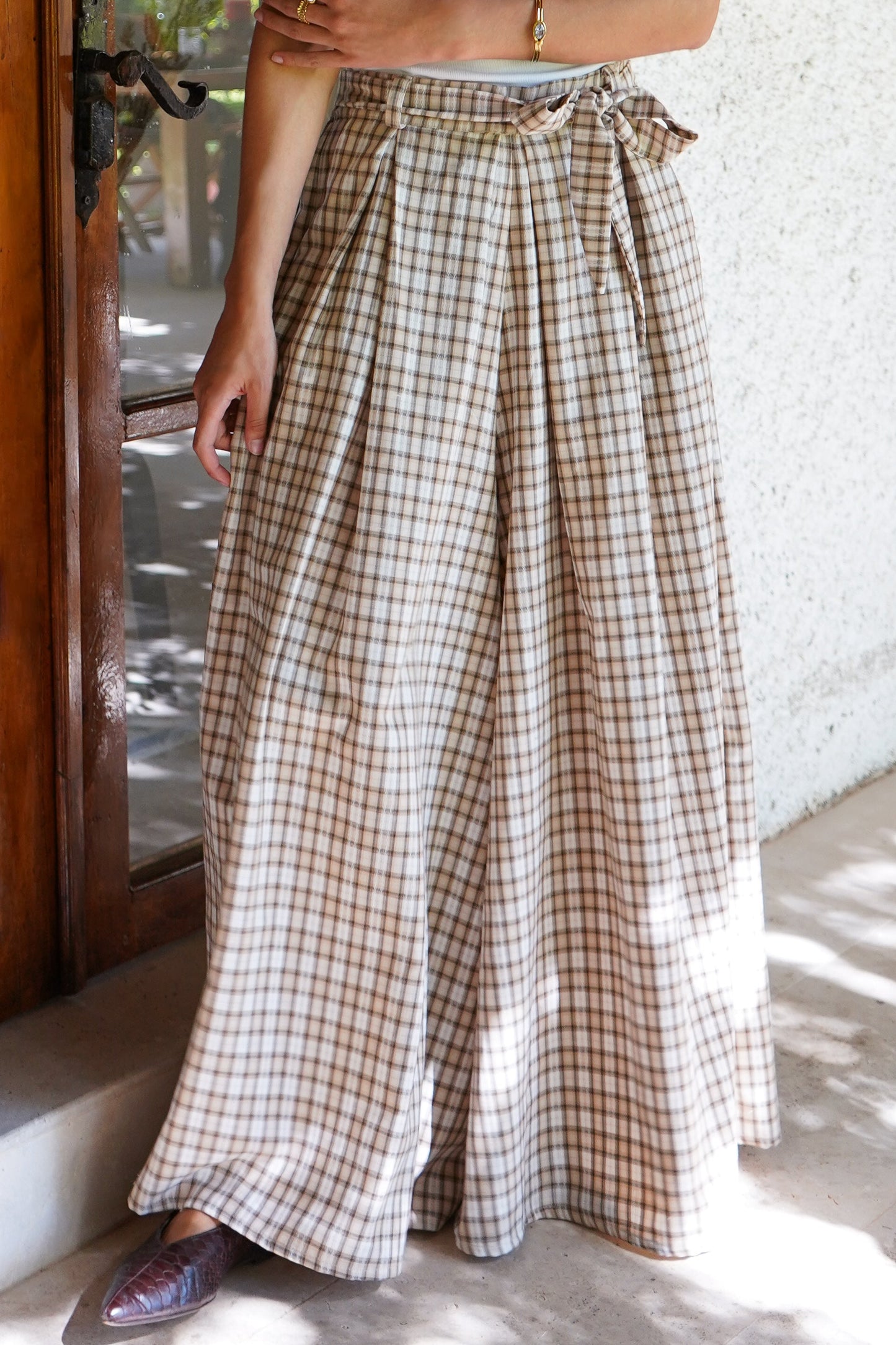Pantalón Colomba Cuadrille Beige