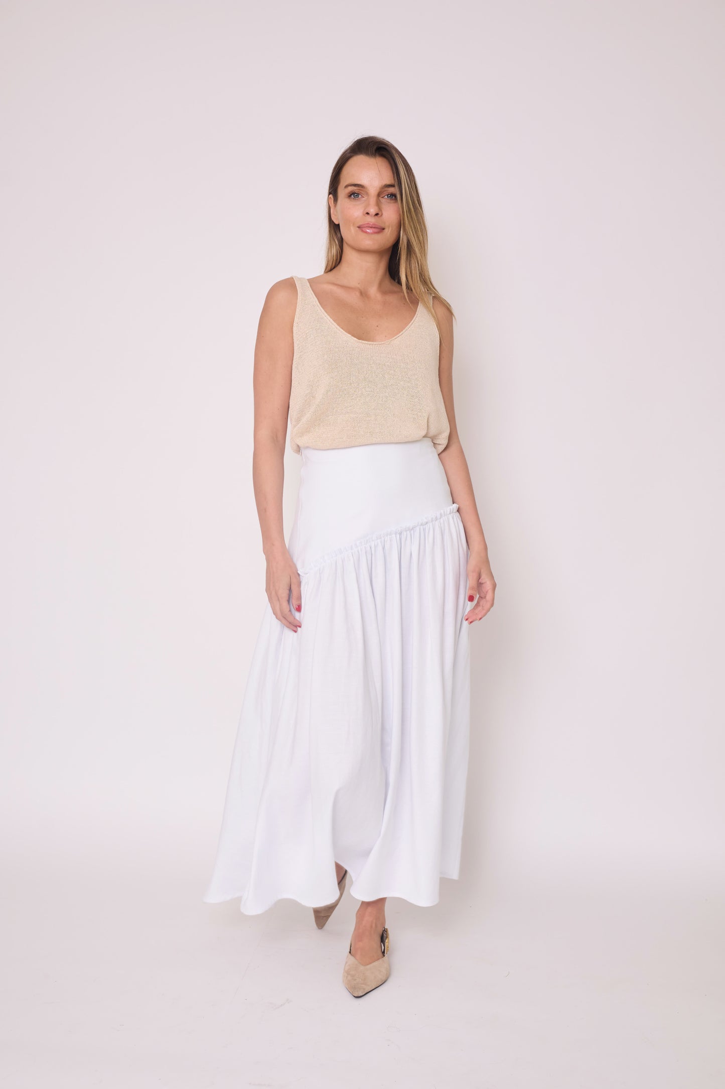 Falda Leonor Blanca