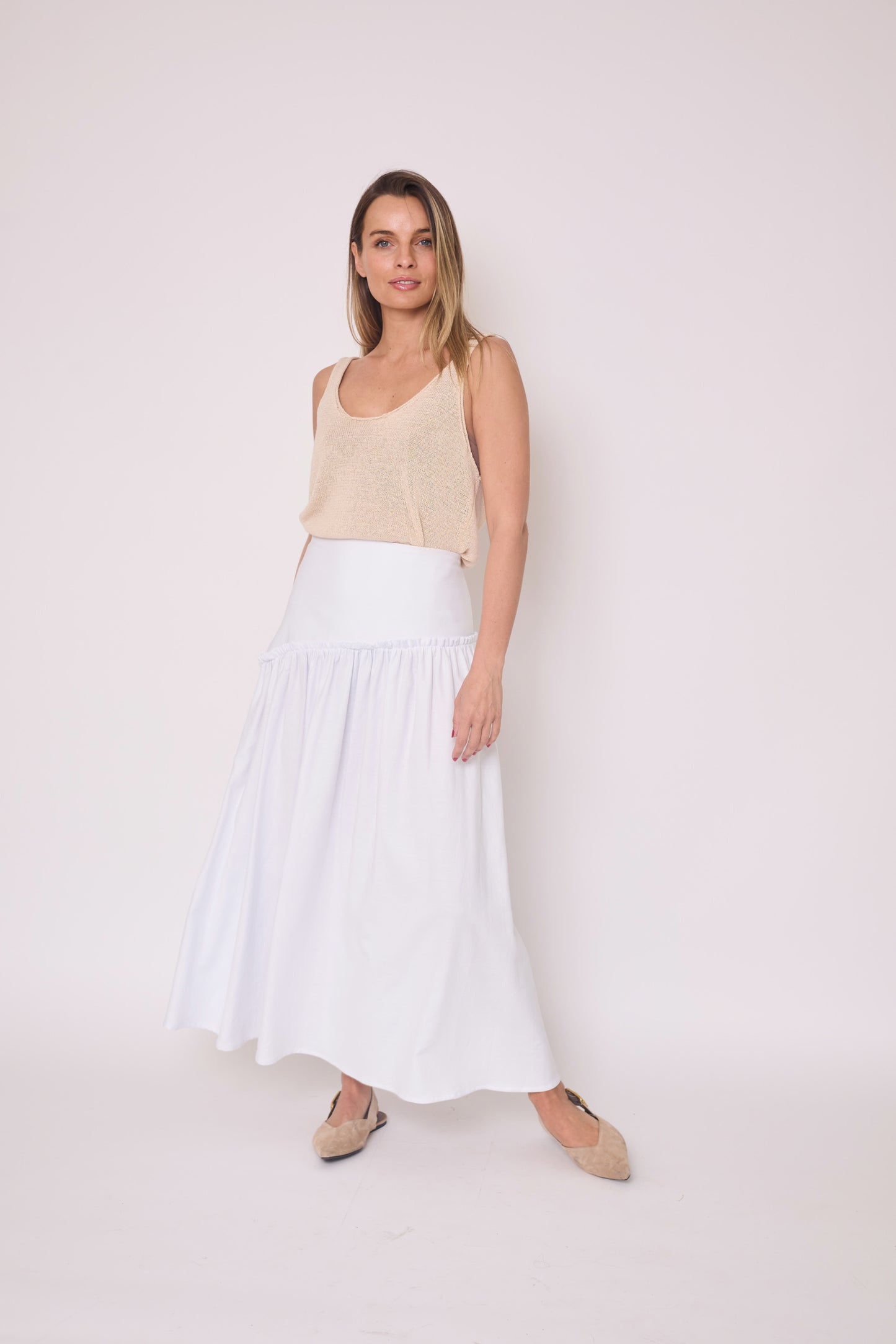 Falda Leonor Blanca