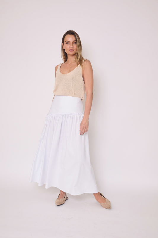 Falda Leonor Blanca