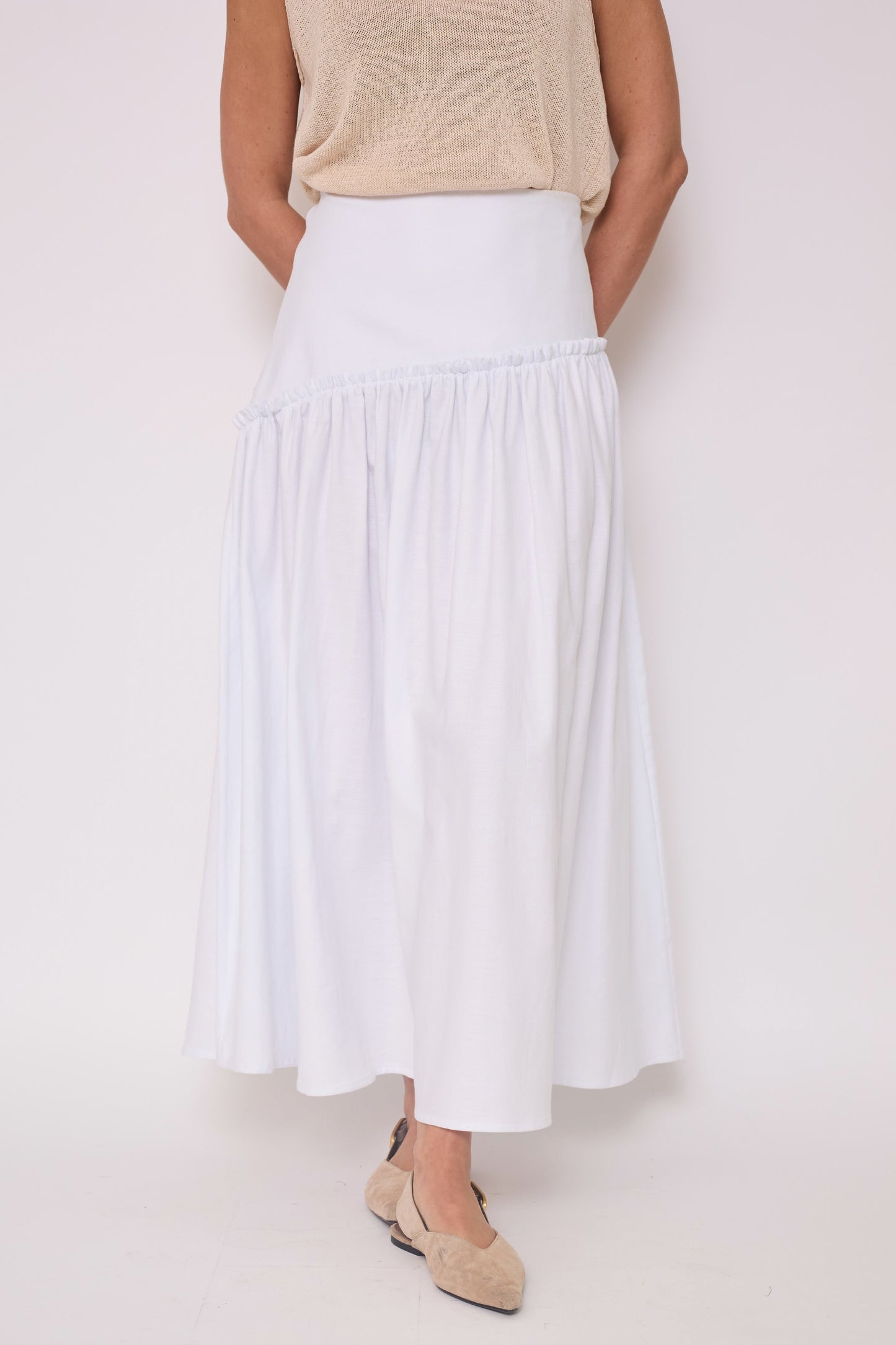Falda Leonor Blanca