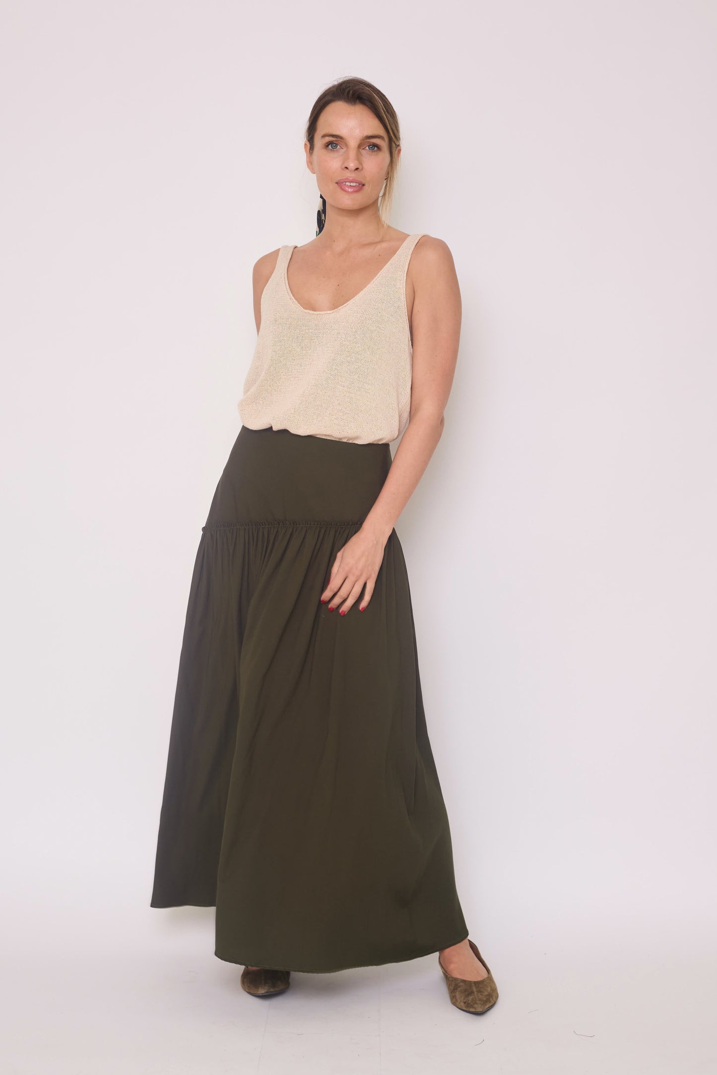 Falda Leonor Verde