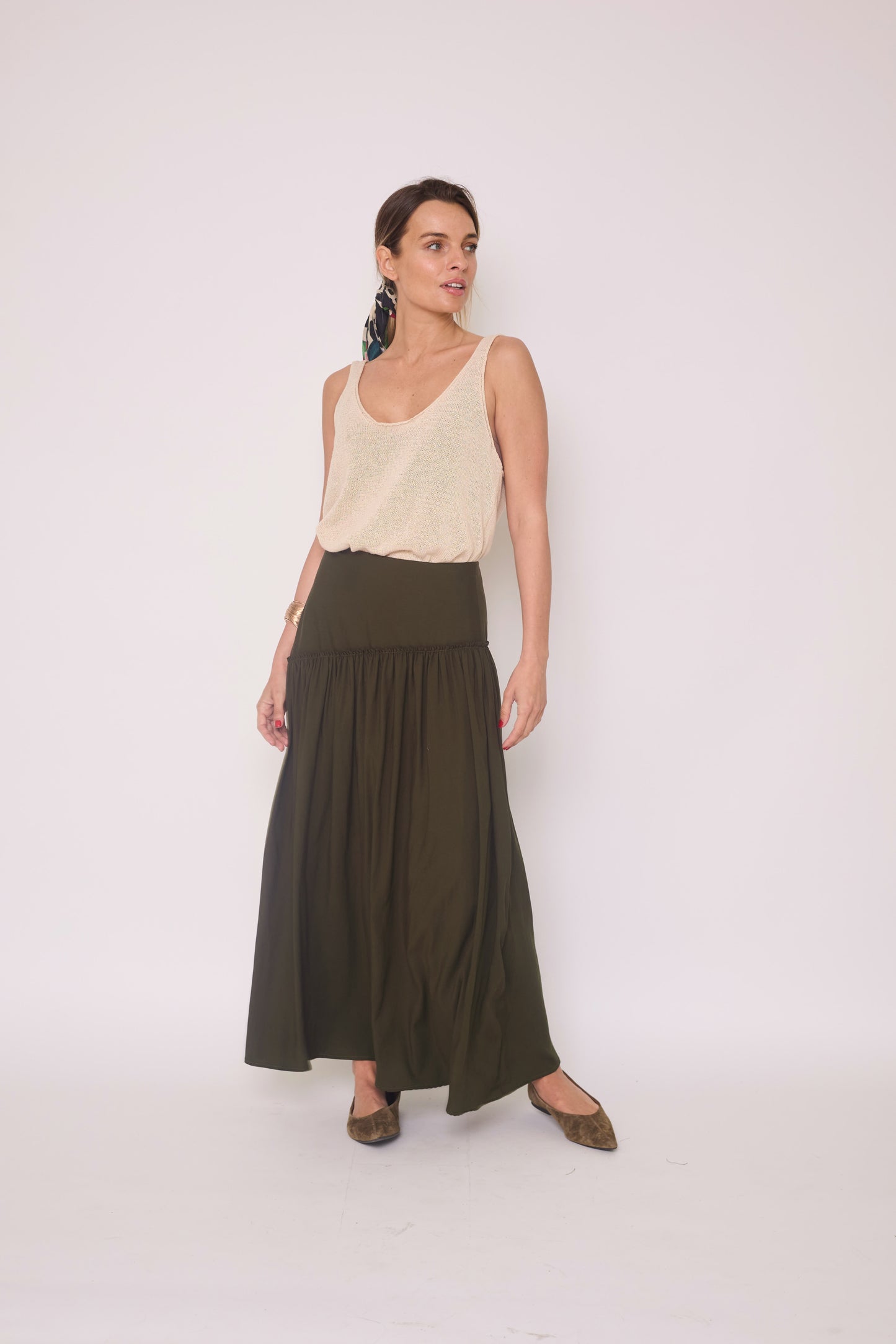 Falda Leonor Verde