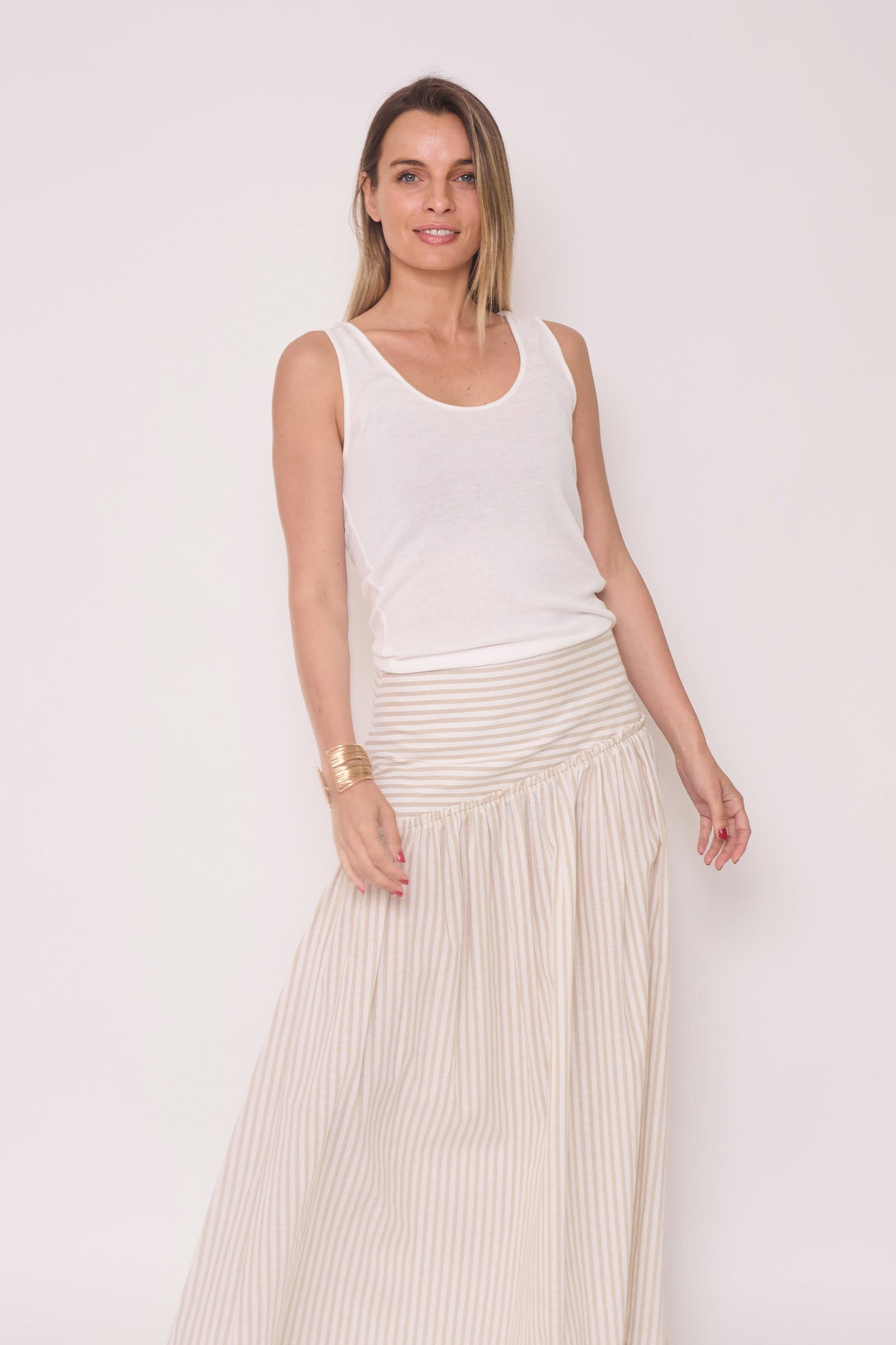 Falda Leonor Beige