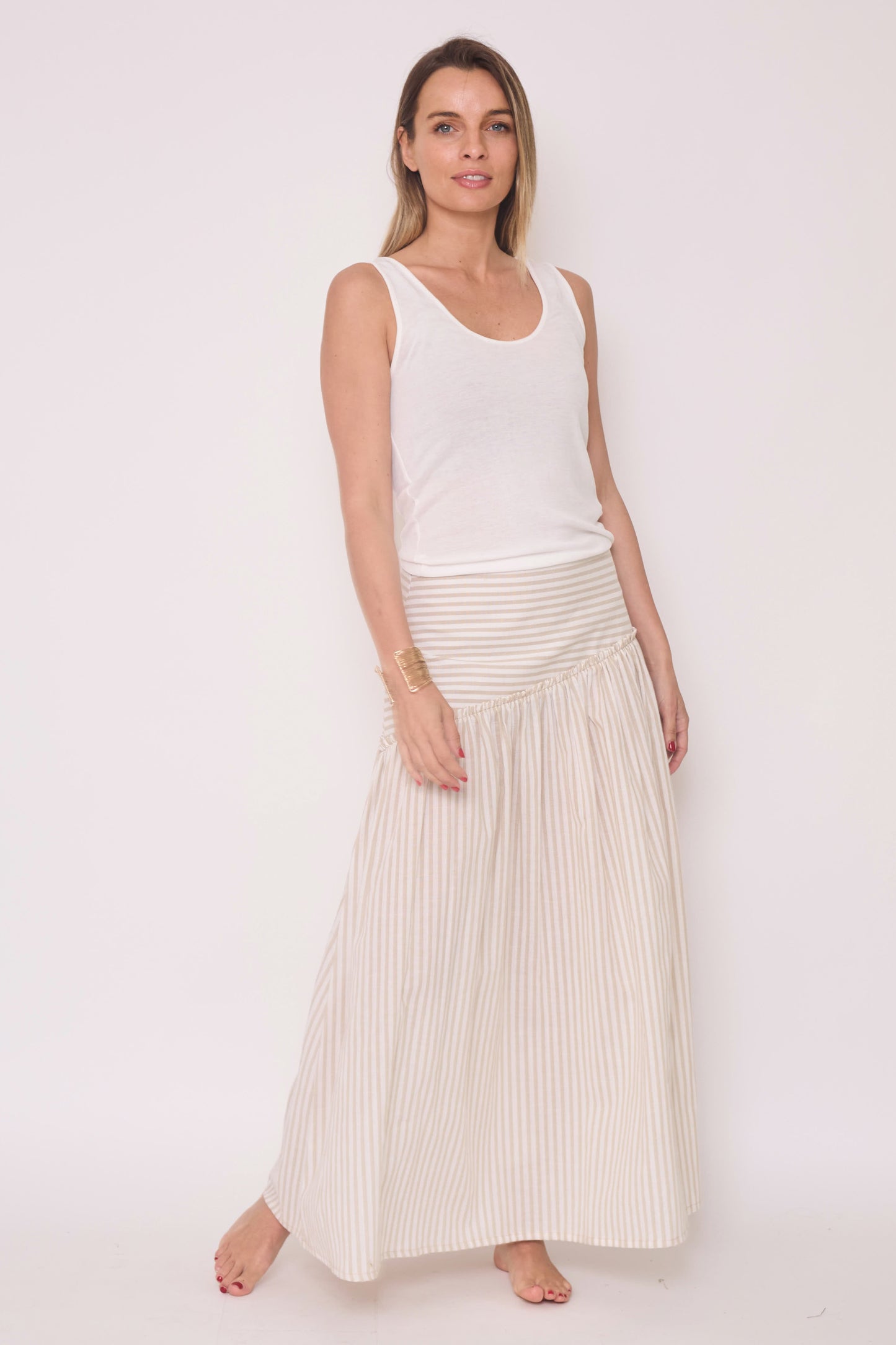Falda Leonor Beige