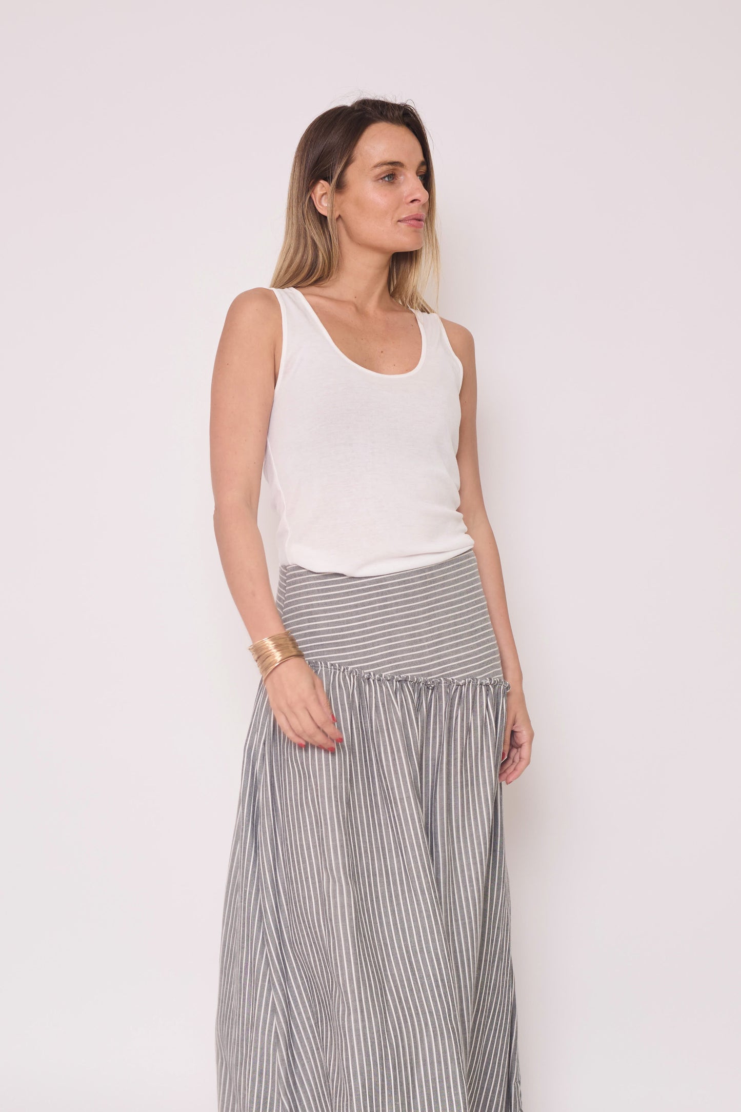 Falda Leonor Gris