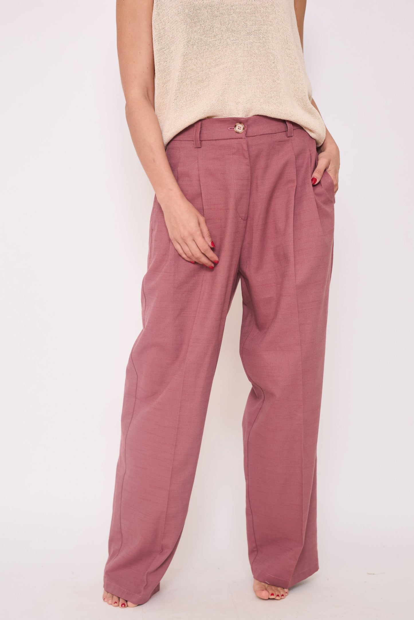 Pantalón Pipa Rosa Pálido