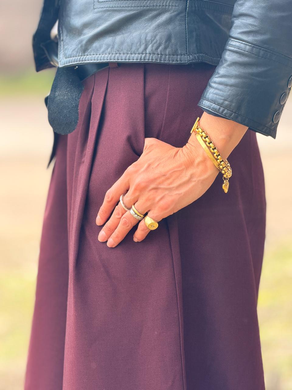 Pantalón Renata Burdeo