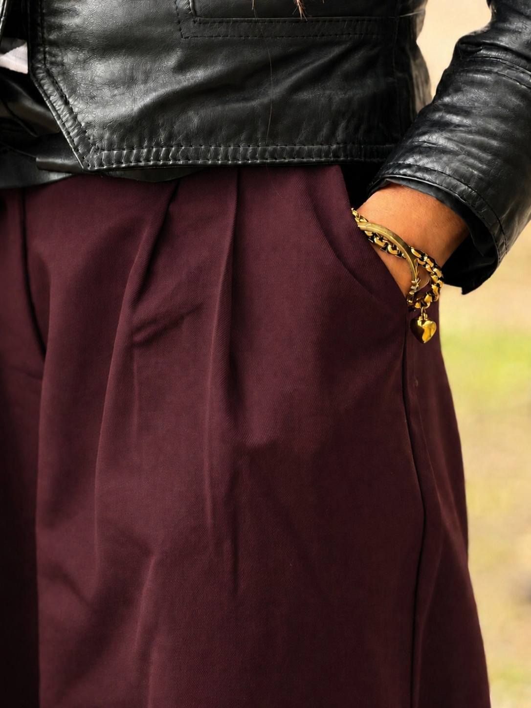 Pantalón Renata Burdeo