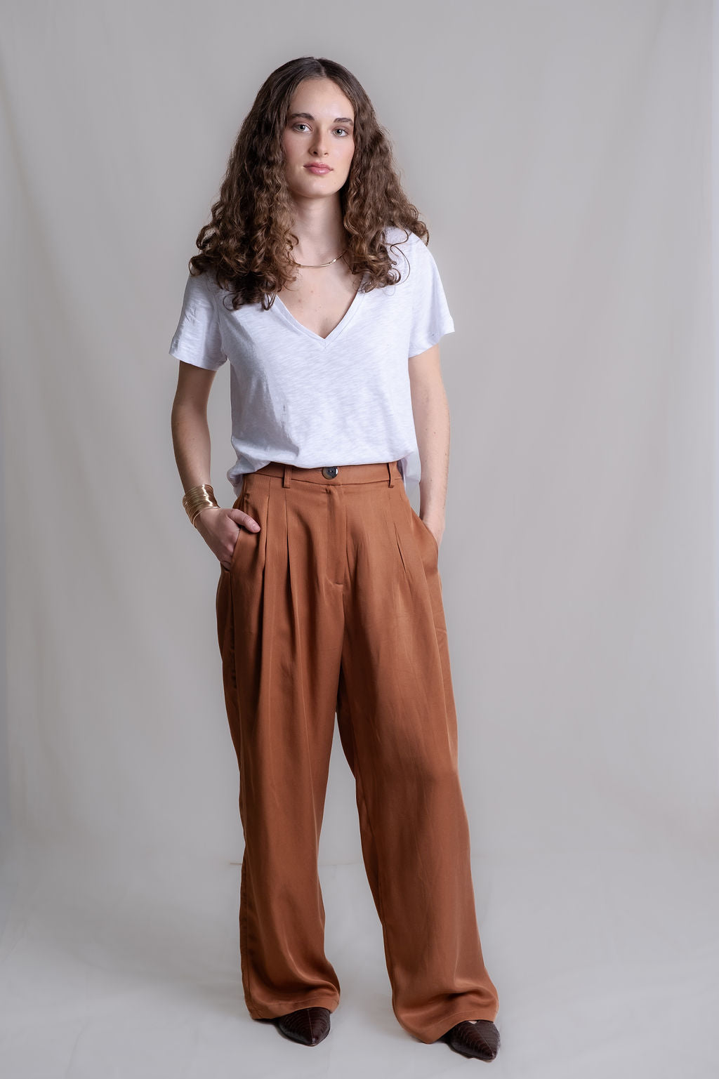 Pantalón Pipa Camel