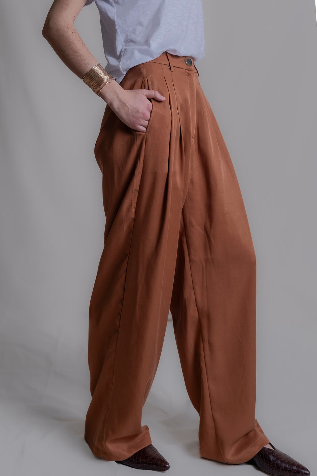 Pantalón Pipa Camel