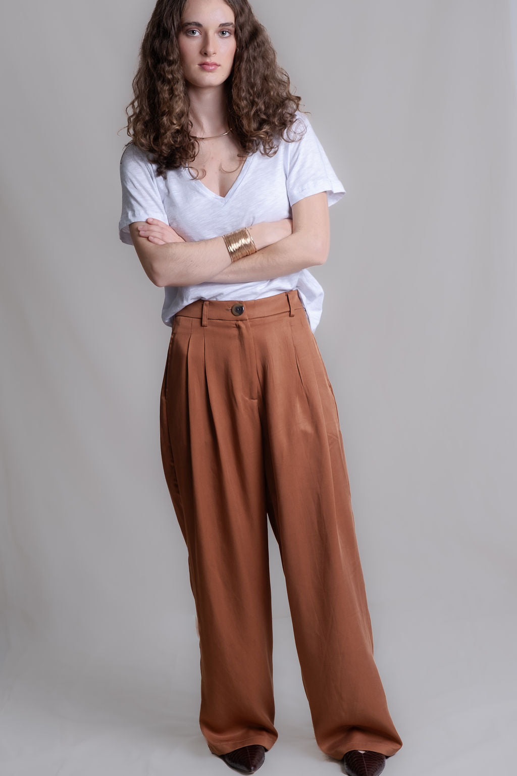 Pantalón Pipa Camel