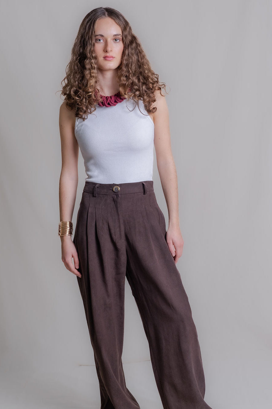 Pantalón Pipa Chocolate