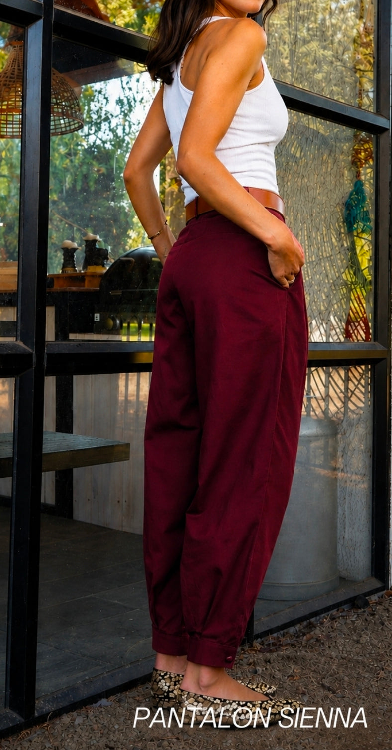 Pantalón Sienna Burdeo